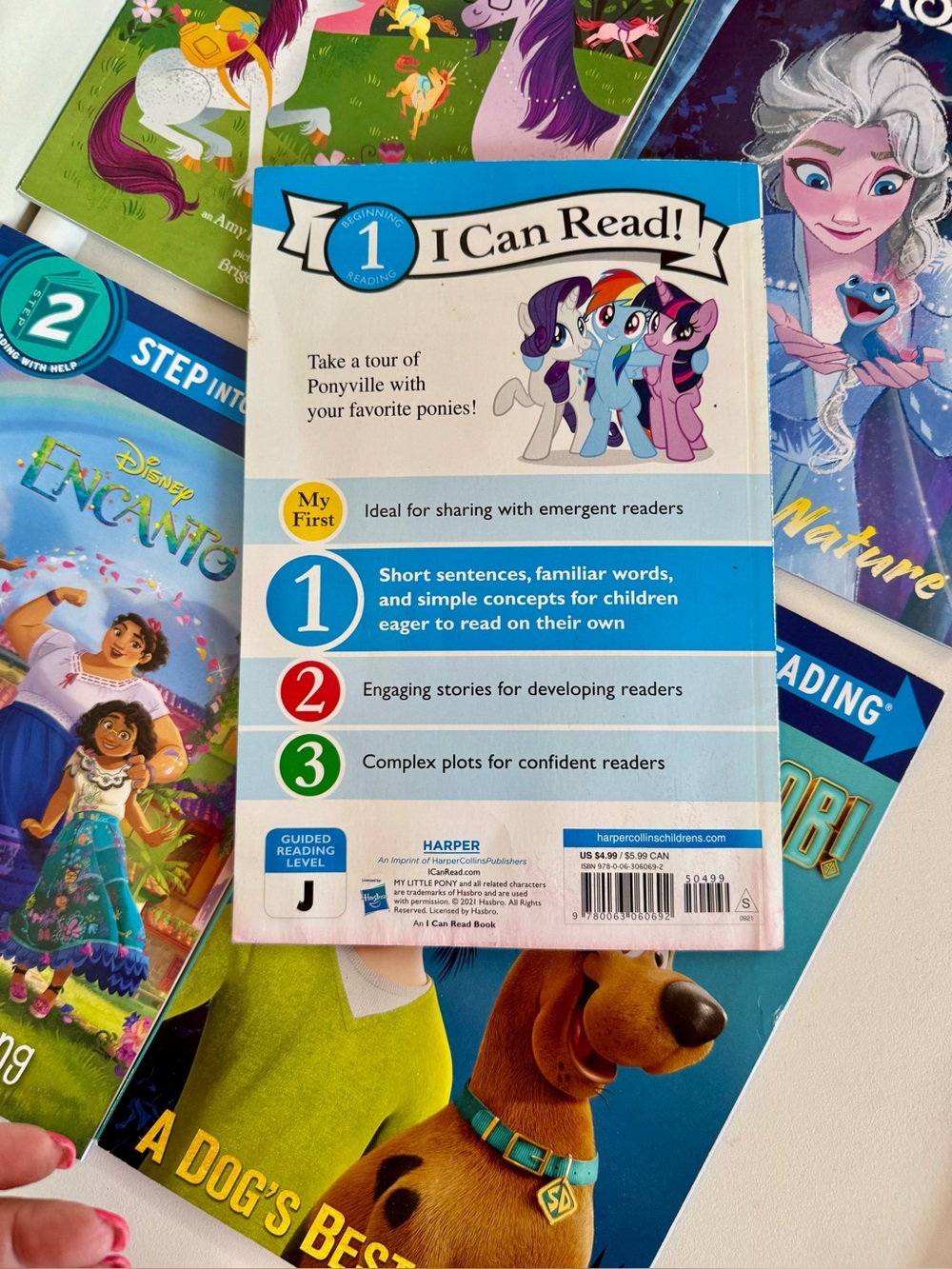 Disney Step-Into-Reading Books FROZEN ENCANTO SCOOBY DOO UNICORN, MY LITTLE PONY - Picture 2 of 9